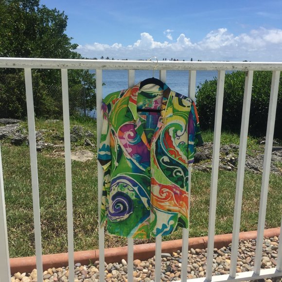 Jams World Tops Rare Jams World Womens Xl Tropical Shirt Made In